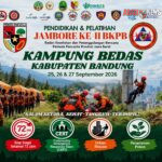 H-1 JAMBORE PENANGGULANGAN BENCANA PEMUDA PANCASILA JAWA BARAT, RATUSAN PESERTA PADATI KAMPUNG BEDAS SAPAN.